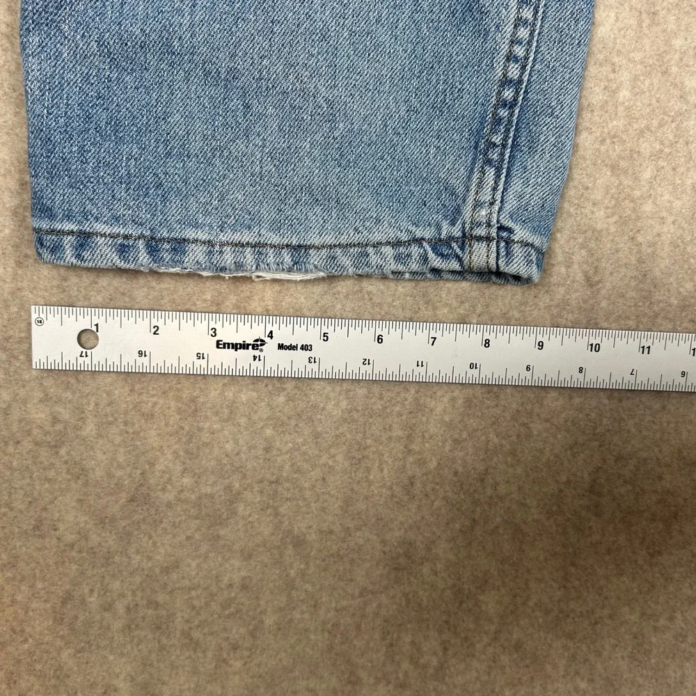 Levi's 505 Regular Fit Jeans Mens 36x29 Light Wash Denim Straight Leg 00505-4891